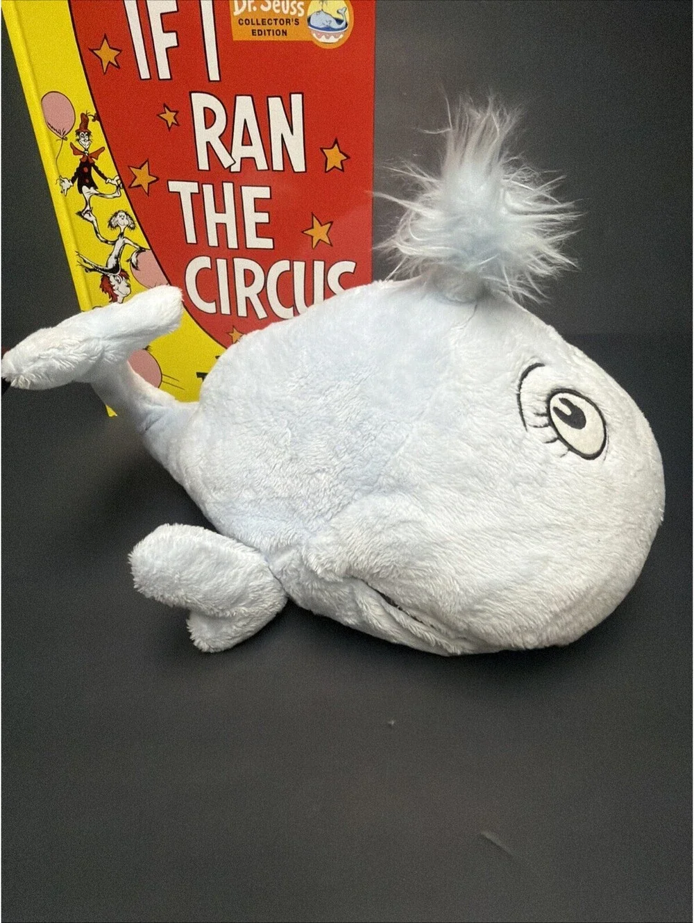 Kohls Set Of 2 Dr Seuss If I Ran The Circus Plush And Book Blue Whale NWT Clean